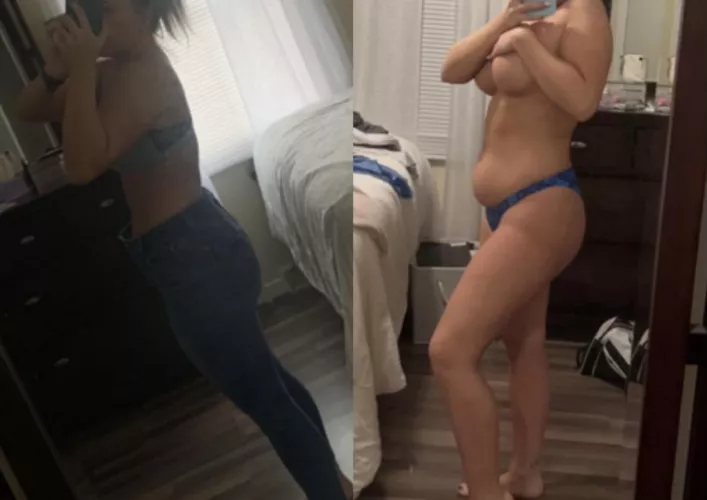 14 wks 💋💙and now even more horny and naughty 😈 by Reneexx04