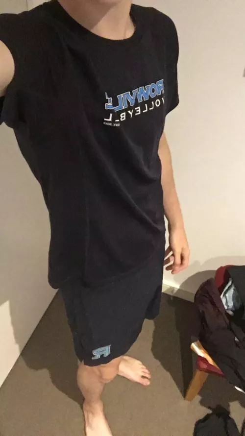 [18] Anyone like school sports uniforms ? If you do, I might remove the top for you. by NathanHowly