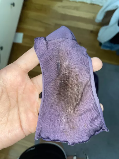 (19, asian) made a mess in my old stained panties 🙈 by asianbaby19