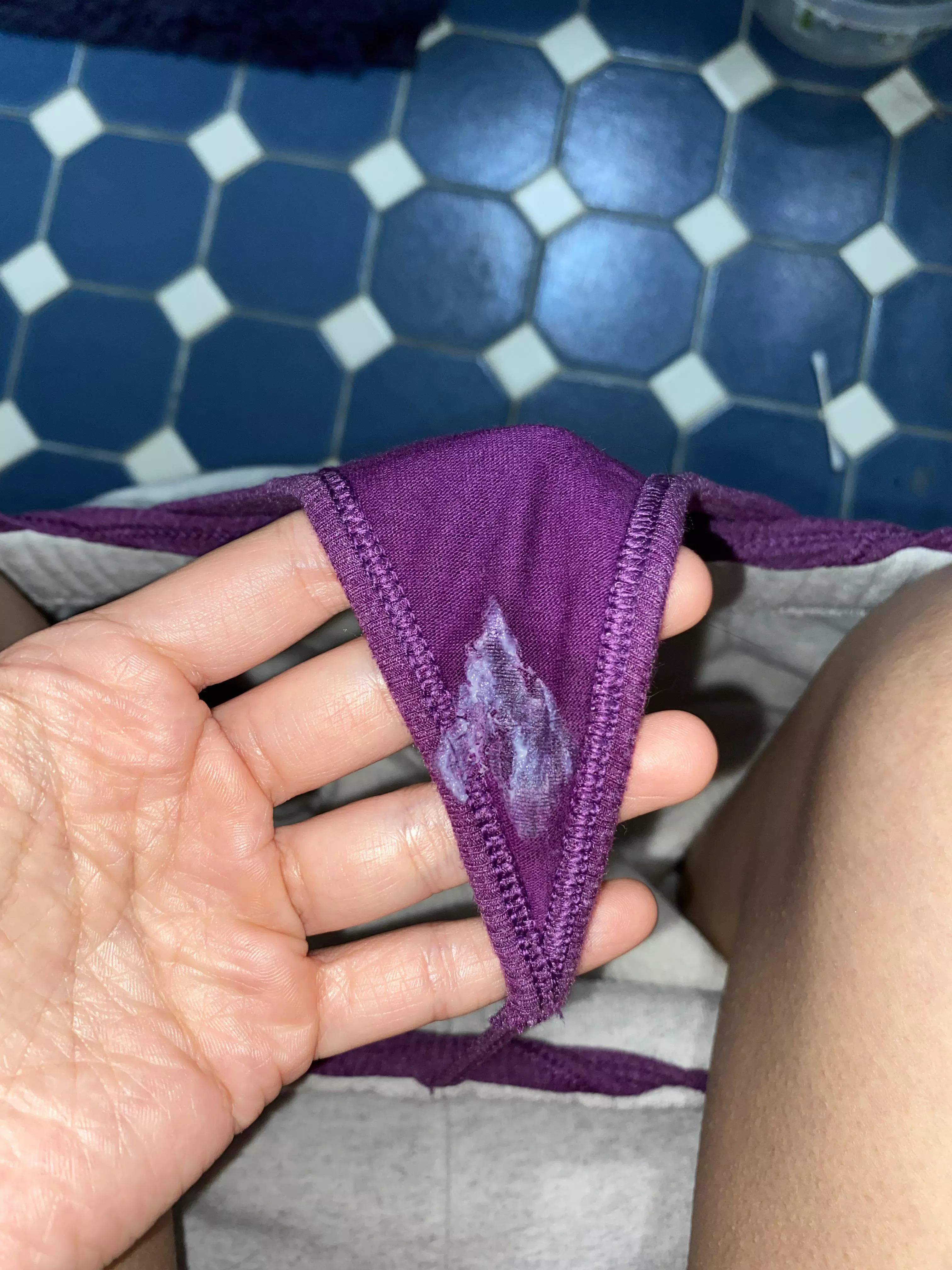 (19F, asian) Made a mess in my g-string for a special someone..🙈💗 posted by asianbaby19