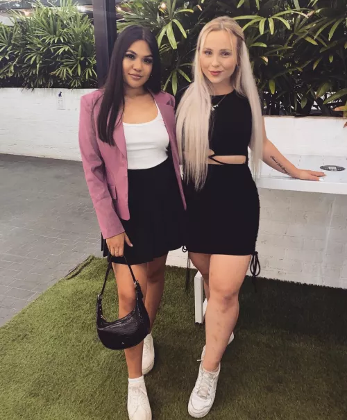 [2] Brown on blonde? Which little treat are you taking back home to have your way with? by Upstairs_Wolverine20