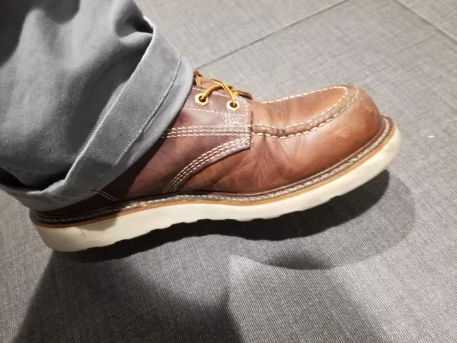 2 months with the thorogood soft toe. brush occasionally, buff out the scuffs. Insanely comfortable with the Snapon boot socks!! by B1immermech