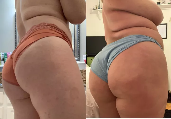 2 years ago vs today! by bigbellyblonde