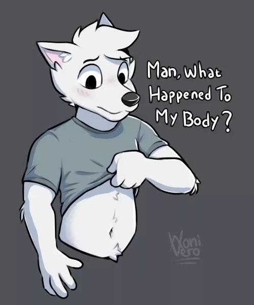 2 years of isolation got me like (art by me) by Wonivero