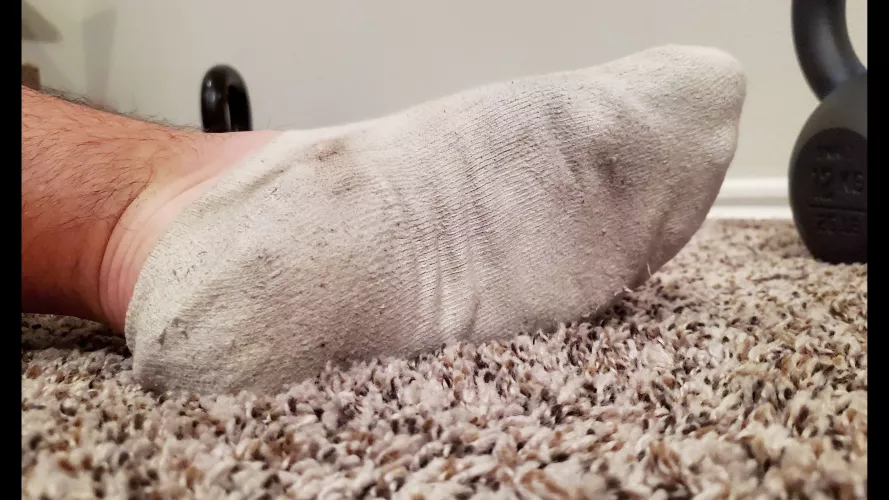 20 day old sticky white socks after my workout by Sckb4u