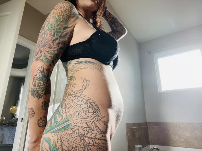 20 week bump. 🖤 by inkedmama00