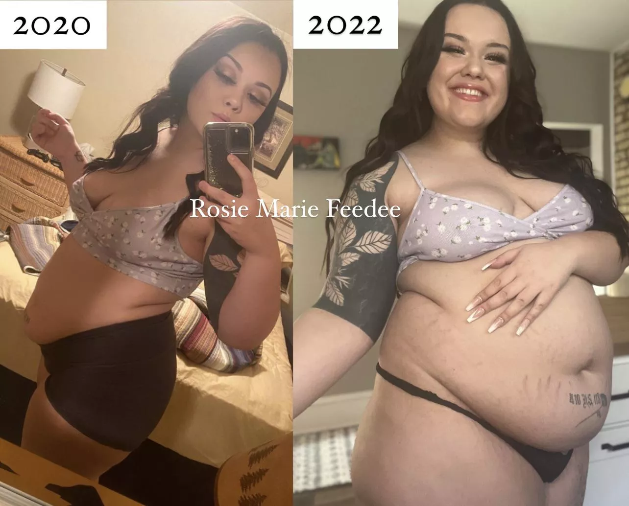 2020 vs 2022 posted by RosieMarieFeedee