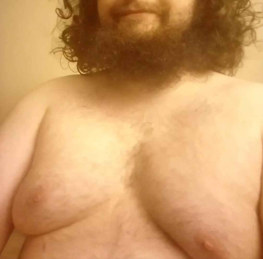 (20M) How do you all like facial hair (okay yes, and my moobs) by Blatherskite343