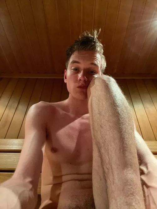 [21] For the first time in sauna sweating my balls off. Gotta need some advice by bjammie