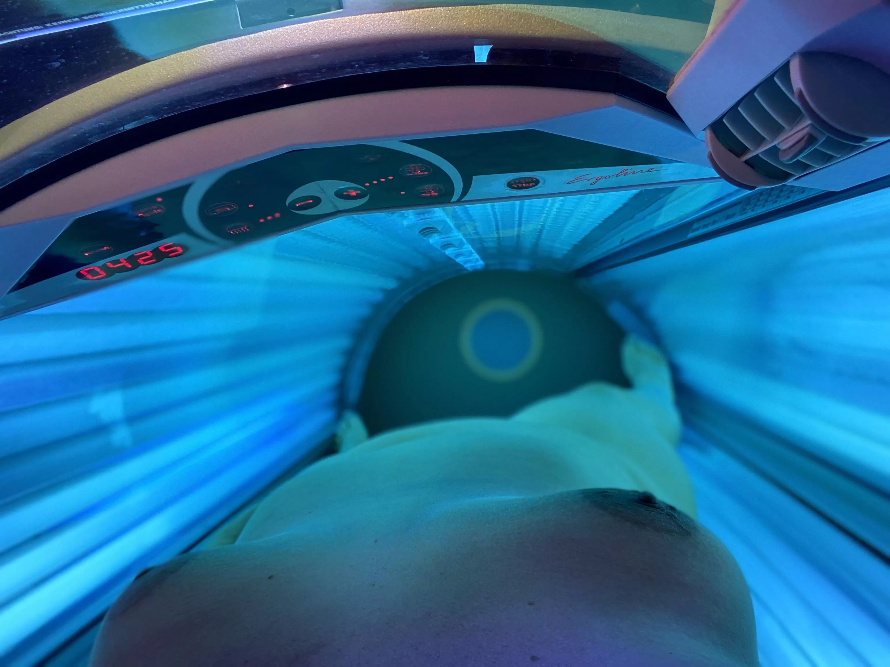 21f 5’11” 280ish to 205ish. Have lost lbs since last year around this time. Trying to gain confidence about my breasts and my body shape, thought this was a interesting angle. posted by religiousbirk