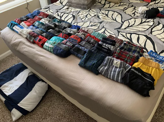 22 yo college dude here. Just wanted to show off my underwear collection I’ve got going on for the past few years ;) both wear boxers and boxer briefs by floridianlatinist