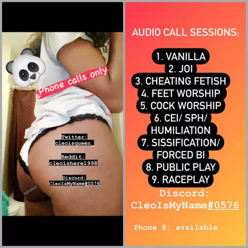 23 ebony (f4m) Angelic voice & 100% discreet. available now for phone sex. Fetish friendly 🤤 Details in bio by Cleoishere1998