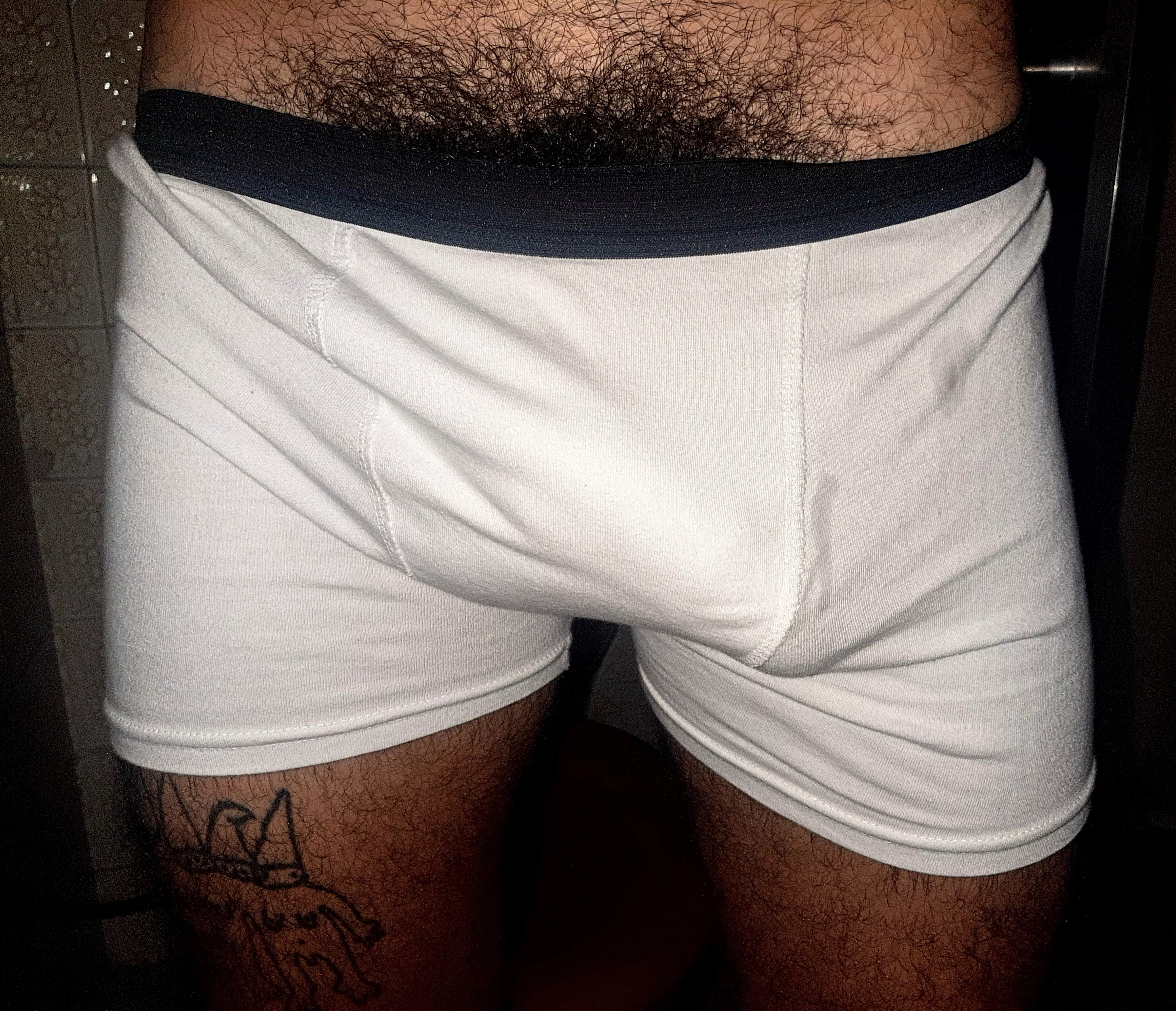 (24) Hairy drooled bulge posted by cogusss
