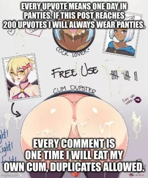 24 hours starting now! I’ll post video proof of me throwing my boy underwear in the trash by jasmineebbyy