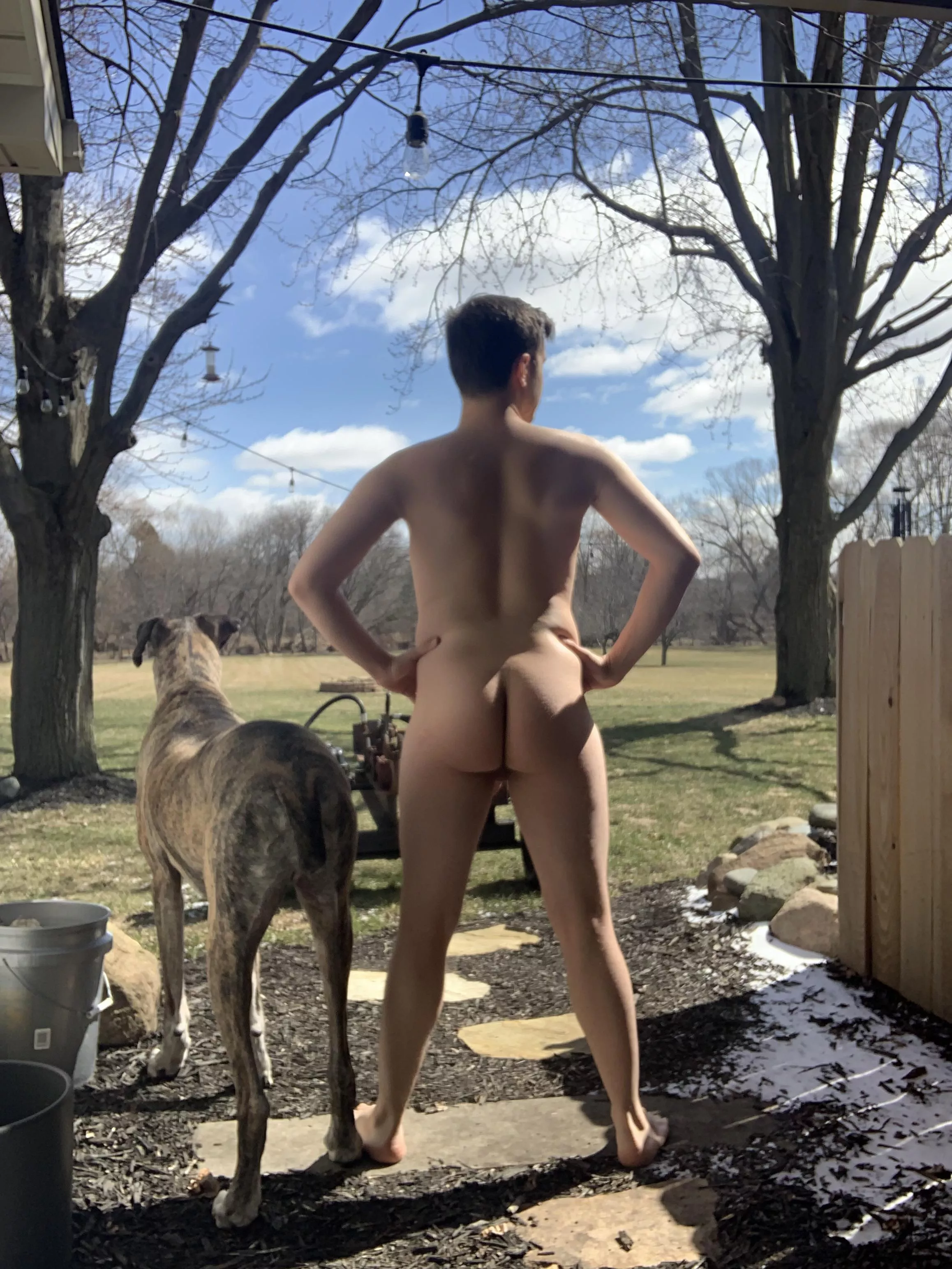 25 Getting a breath of fresh air! posted by kinkyboy94