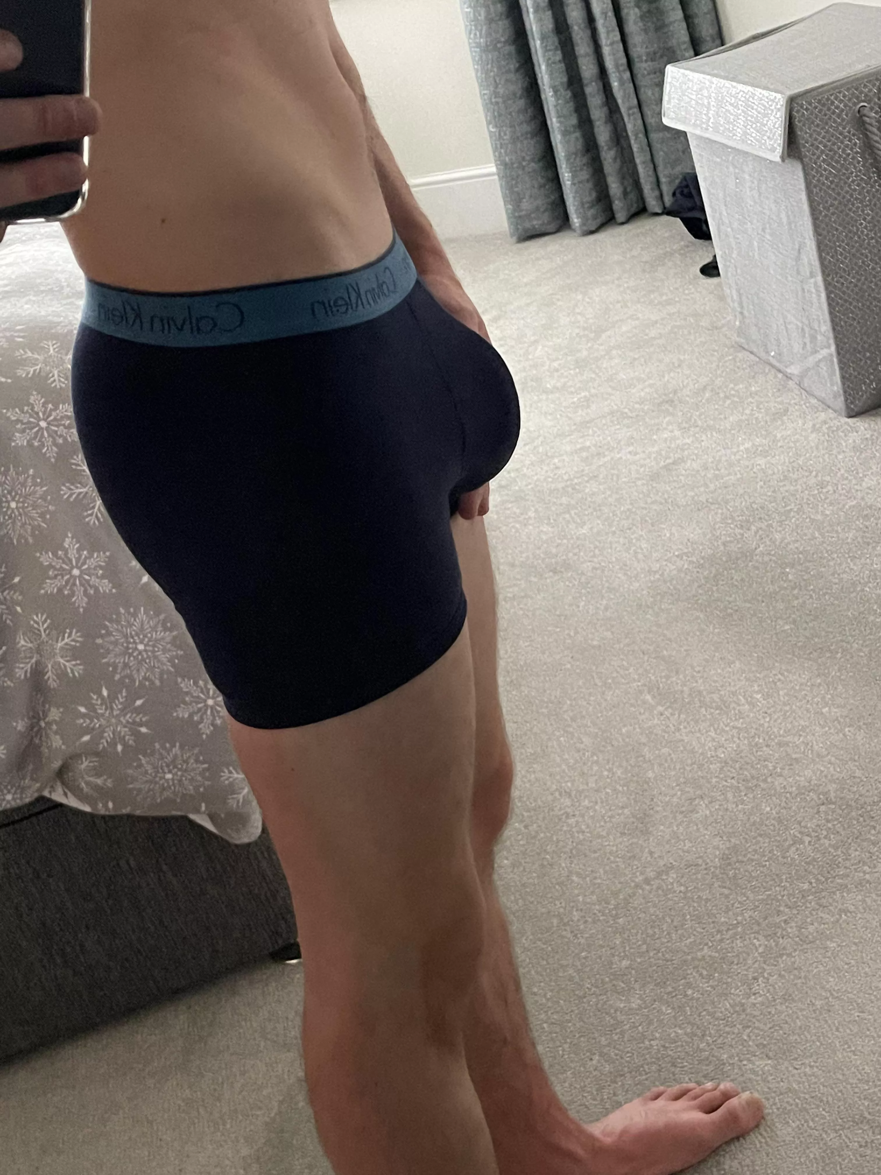 [28] slide them down and reveal the bulge 😛 posted by MaskedAndy