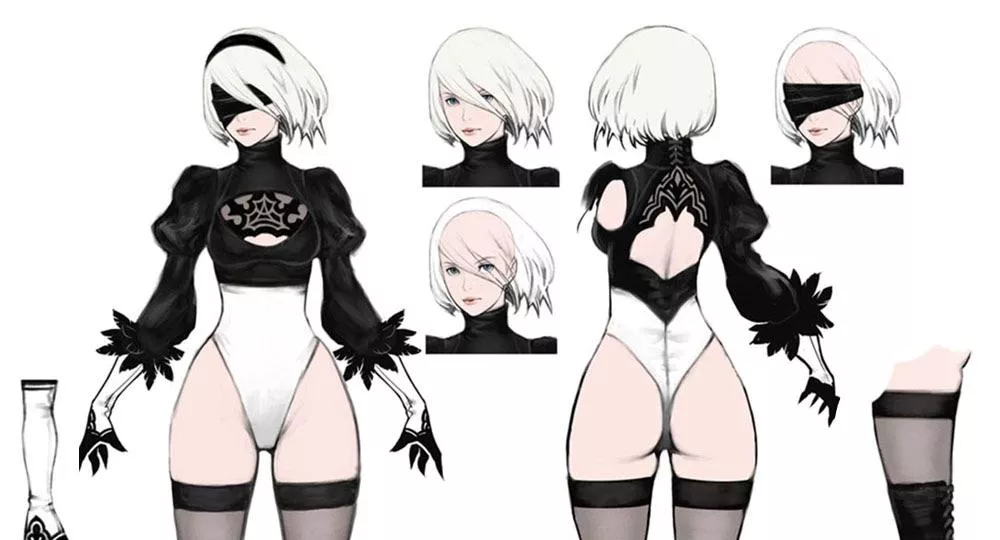 2B concept art posted by Greek-God88