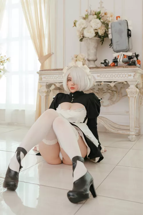 2B COSPLAY SUPER HOT by Mufasa-cock