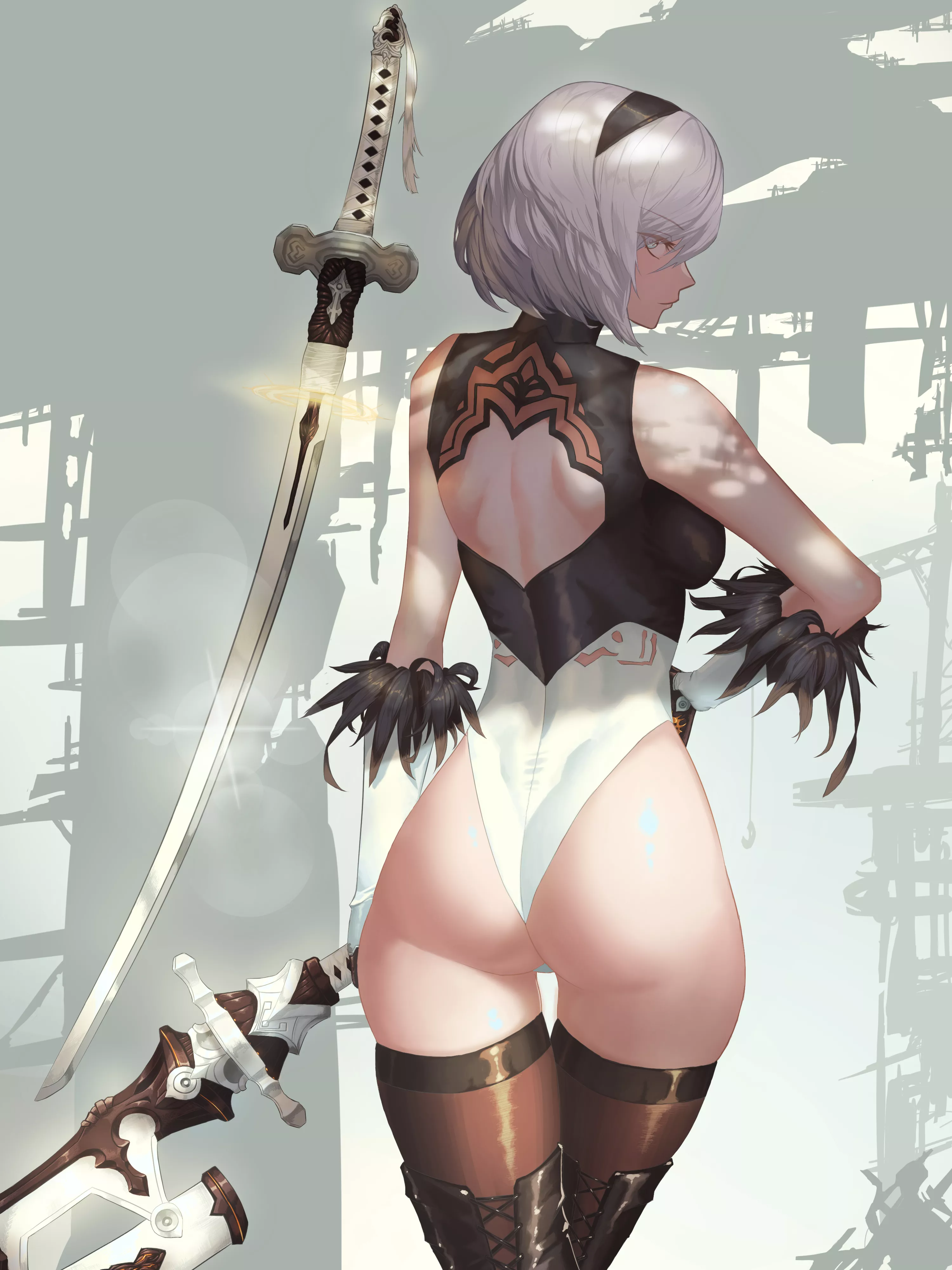 2B Glamorous Ass ( Un Lim ) [Nier] posted by sequence_string