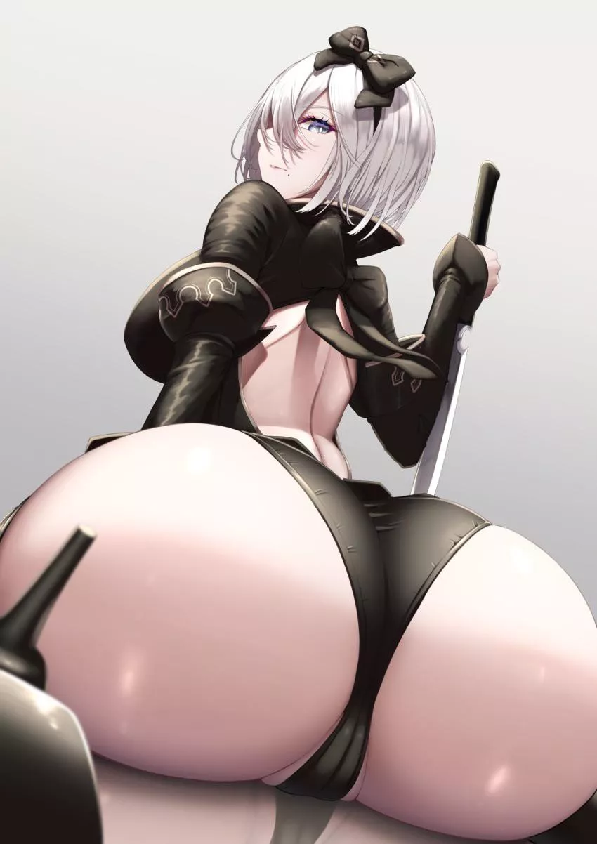 2B has one sexy ass (Shiroshisu) posted by Ricky190