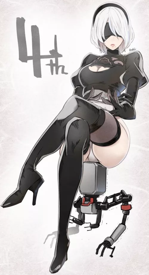 2B & pod (butcha-u) [Nier: Automata] by easther2022