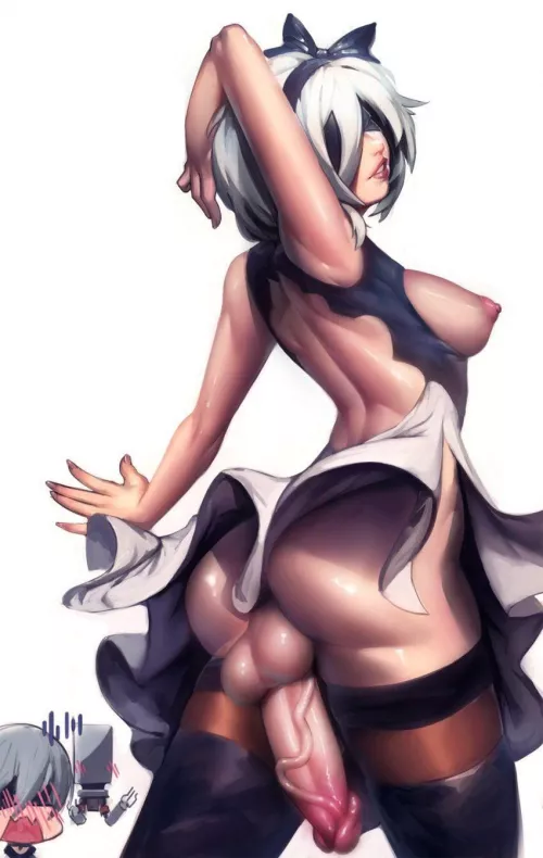 2B showing off her Assets and other features by OkFace3111