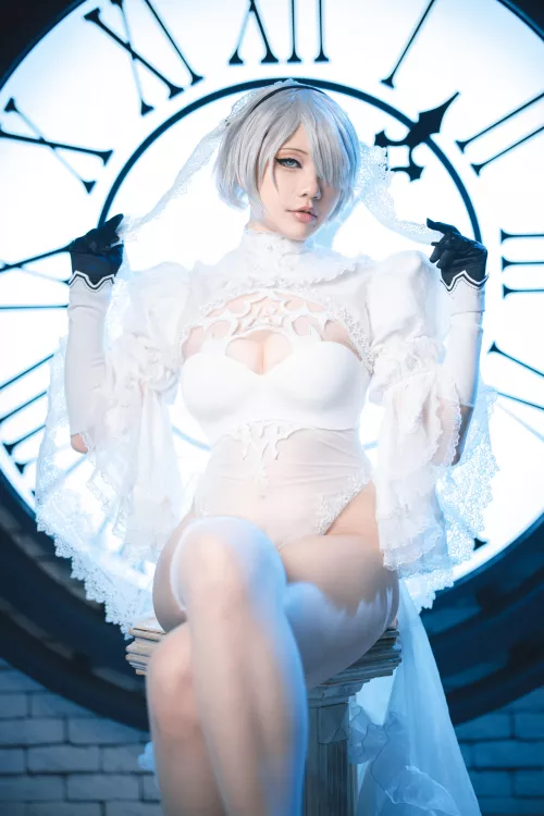 2B Wedding Dress by Sakimichan, Nier Automata, by katykatcupcake [self] by katykatcupcake731