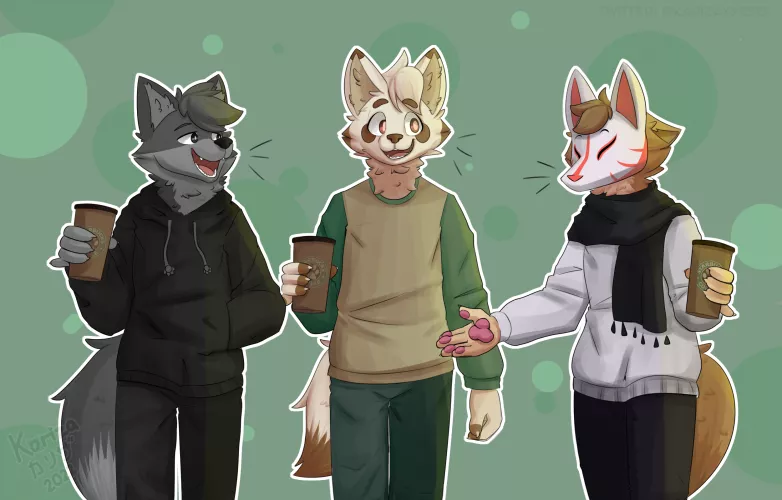 3 friends (by me @karizaxyz512 on twt :) by Kariza_XYZ