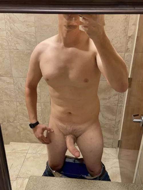 33 playing around in the work restroom by thg82756