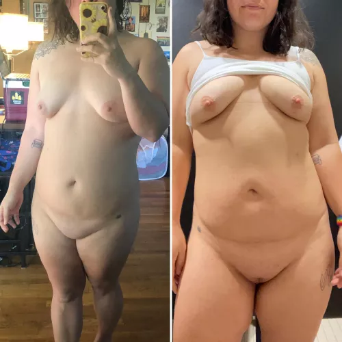 34F, 200 lbs, 5’5” — still excited about my body transformation over the last year. 5 lbs lost but so much muscle gained. by RepresentativeSky613