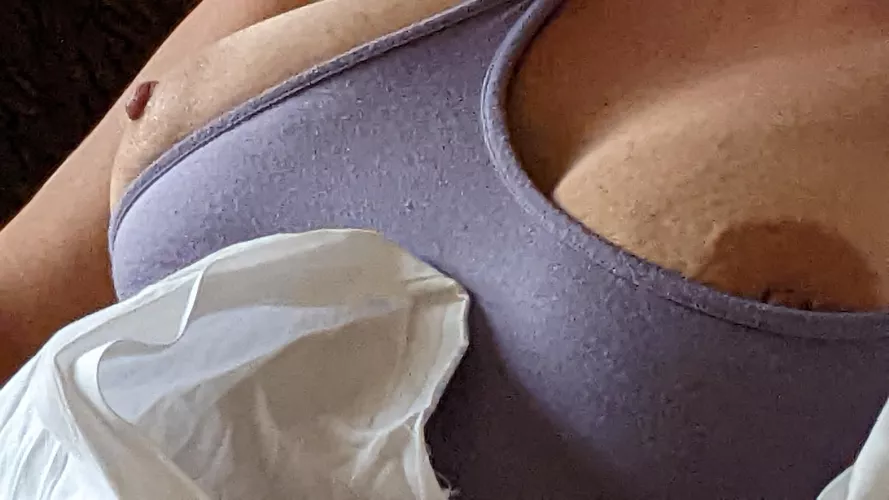 (36F) Woke up from a nap like this. Must be a sign that I need to have them out when I go out tonight. What do you think? by jkitty6969