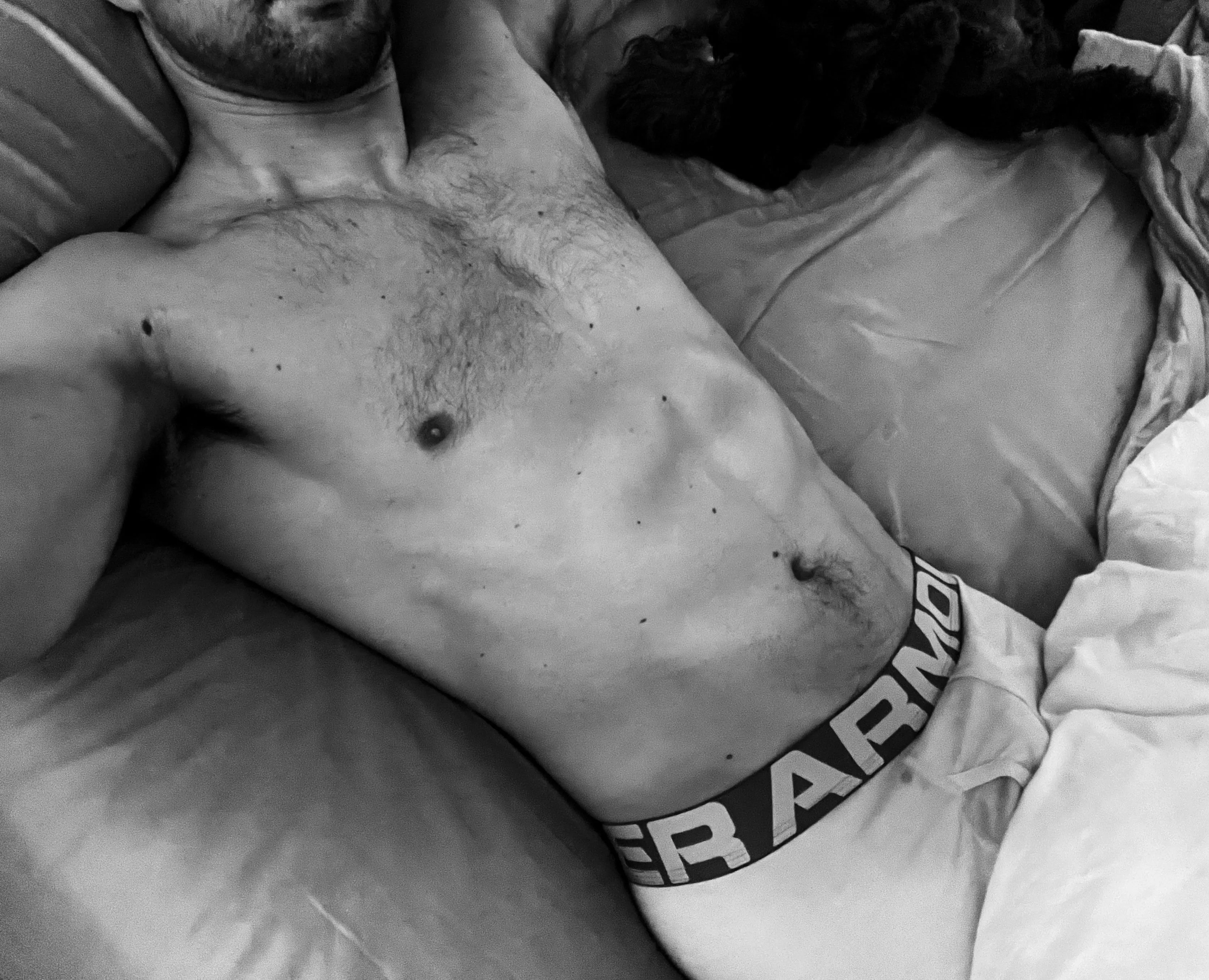 [39] Waking up to an empty bed, if you don’t include my pup next to me posted by LivingLife858