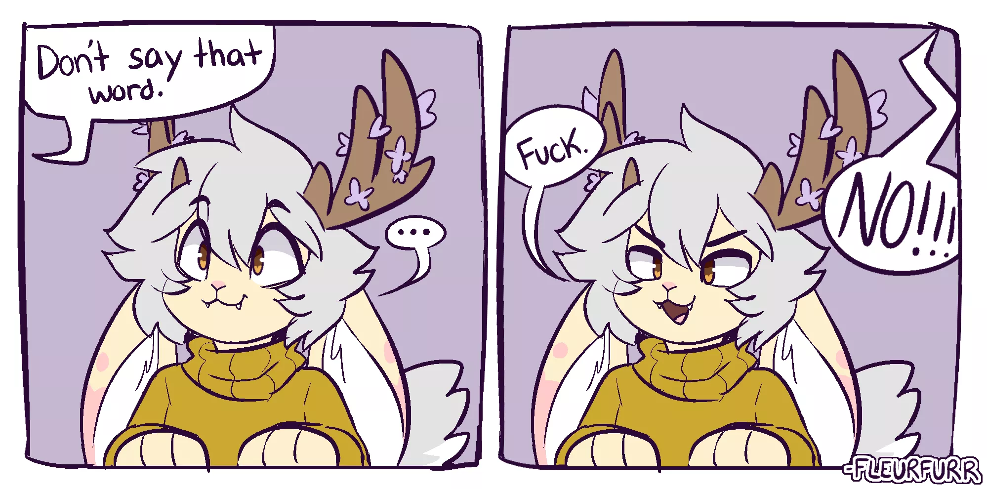 >:3c (art by me Fleurfurr on Twitter) posted by Fleurfurr