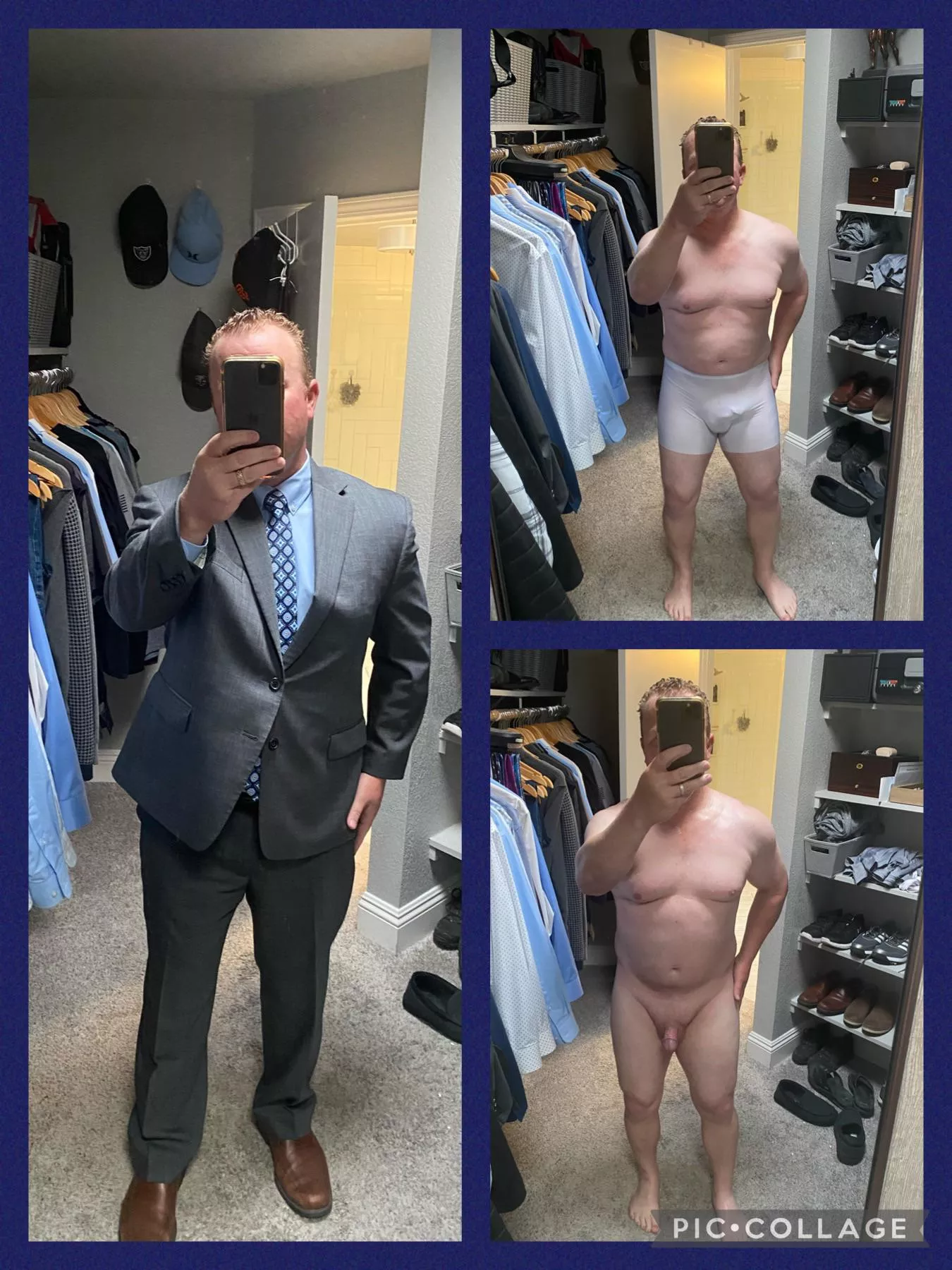 [43] Dad of 3 showing what’s behind the suit. posted by Vincent_Hanna95