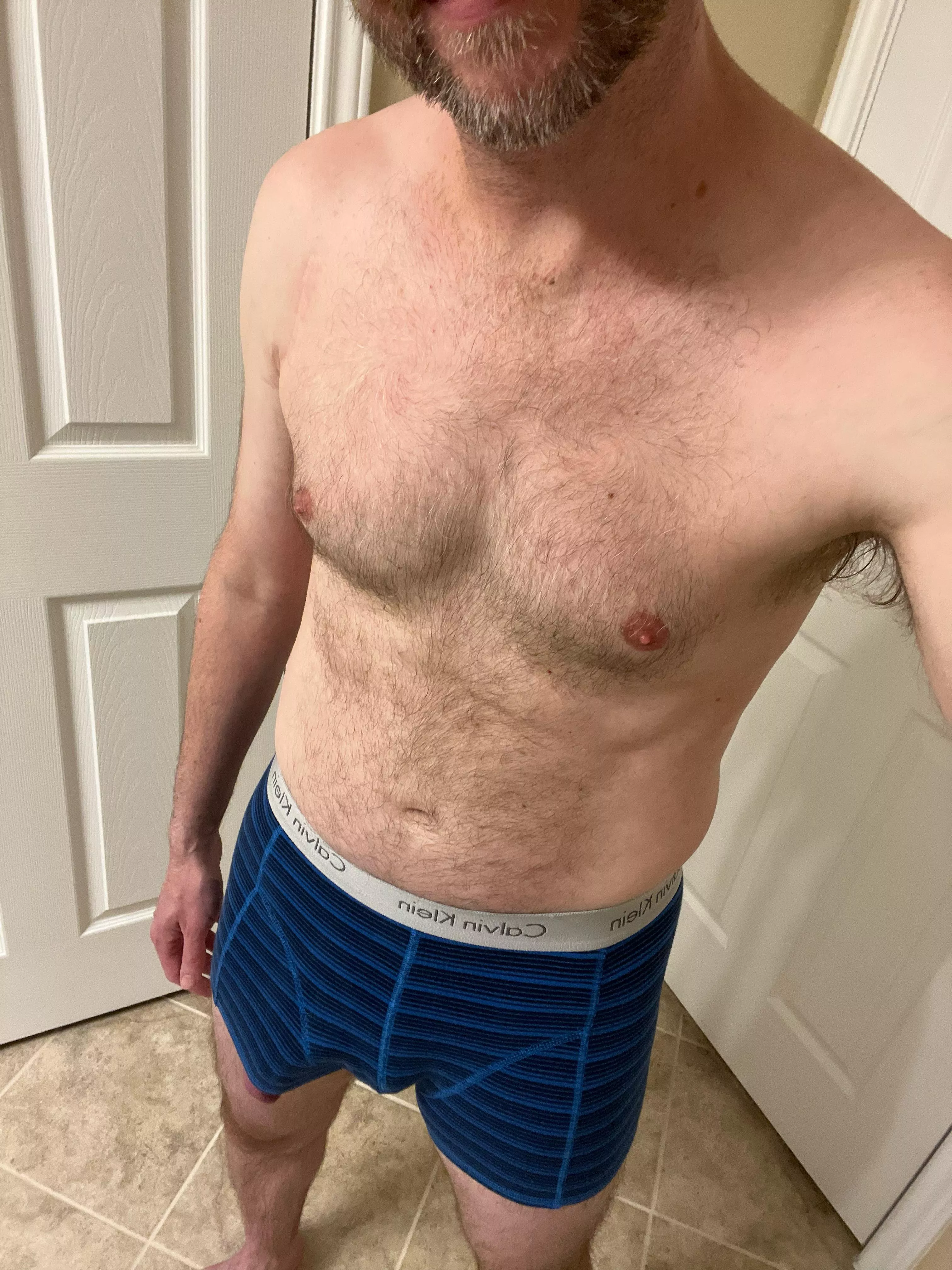 [45] Just out of the shower…these boxers aren’t quite long enough 😘 posted by wellequipped8
