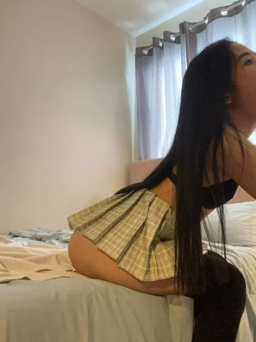 4'9 and 80lbs Asian. Do you think I would fit on your big cock? by TinyAsianTine