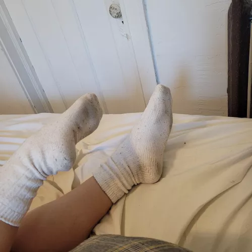 6 miles later in boots and warm weather... Still Want a Sniff? 😇 by feis_feet