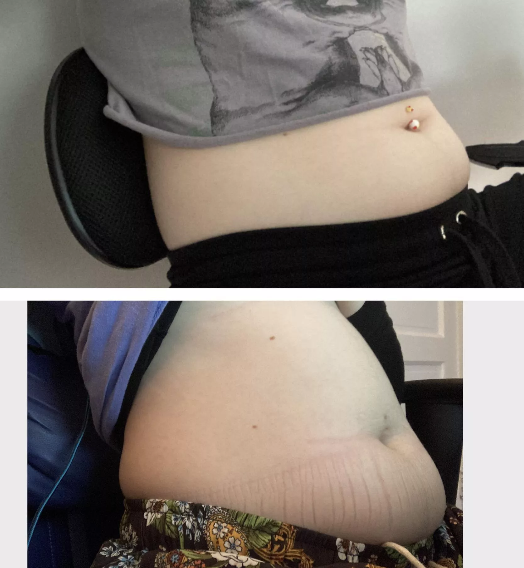 6 month difference 😅🐽 what do you guys think? posted by bitch_666