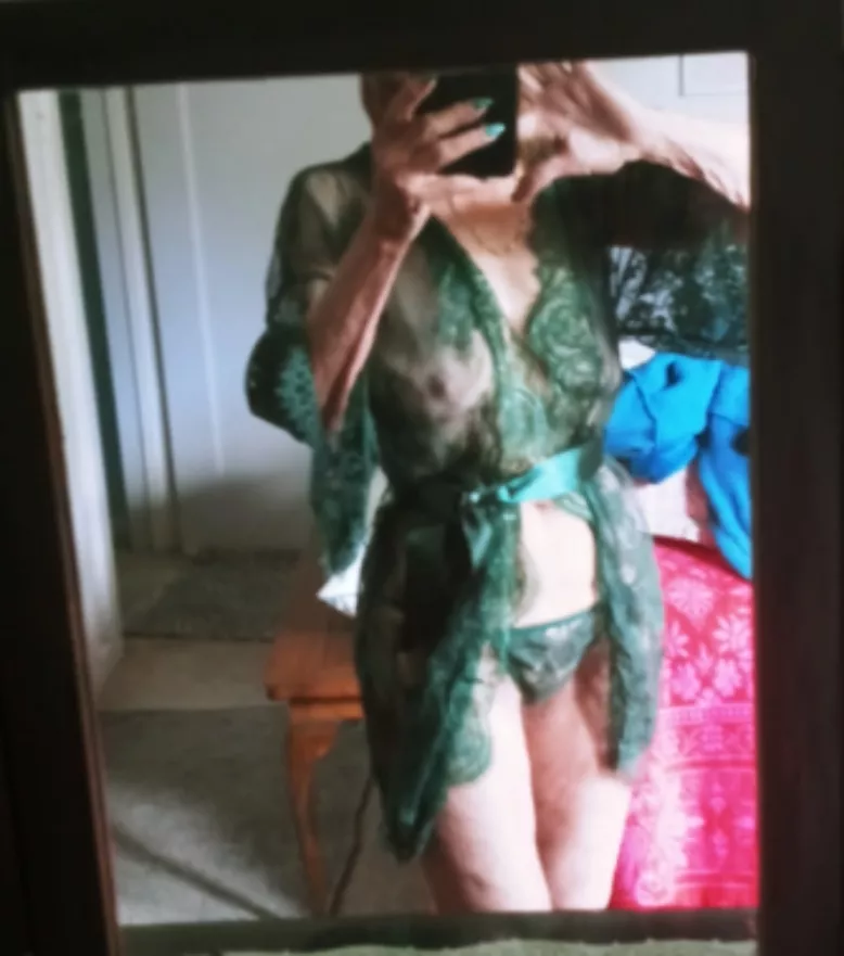 77 years old and experimenting with lingerie for the first time. What do you think of her? posted by Nekrakil