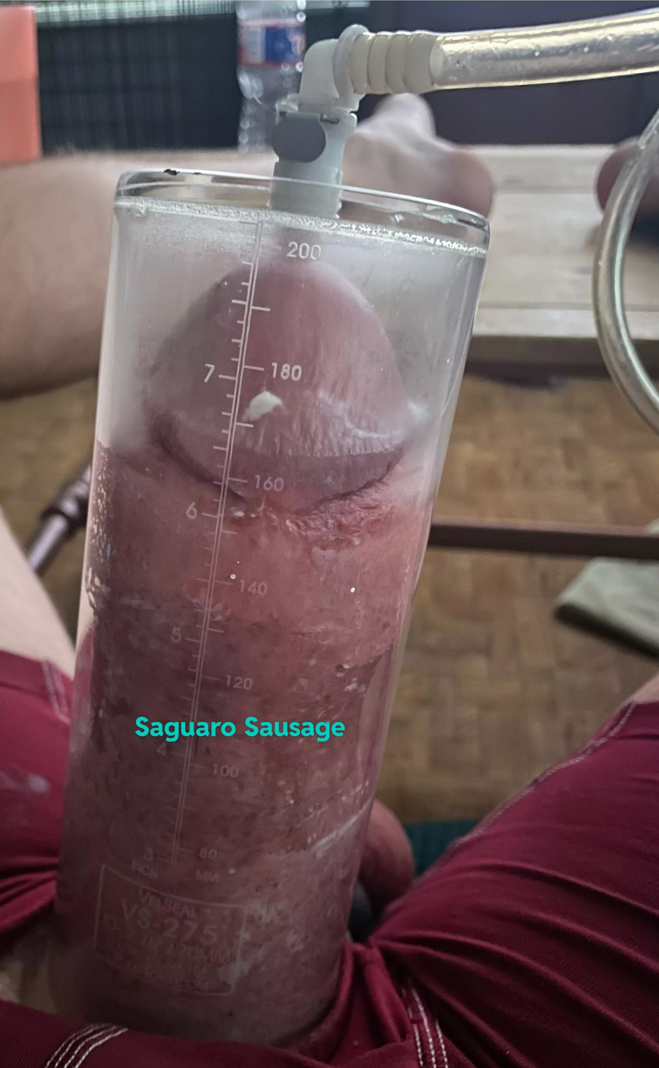 8” long in a packed out 2.75” cock only with a nice oxballs ball tire. posted by saguarosausage