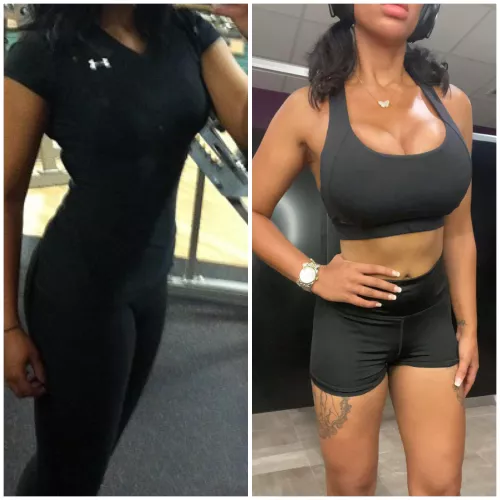 A bimbo’s transformation starts at the gym 😉 by femmeparallel