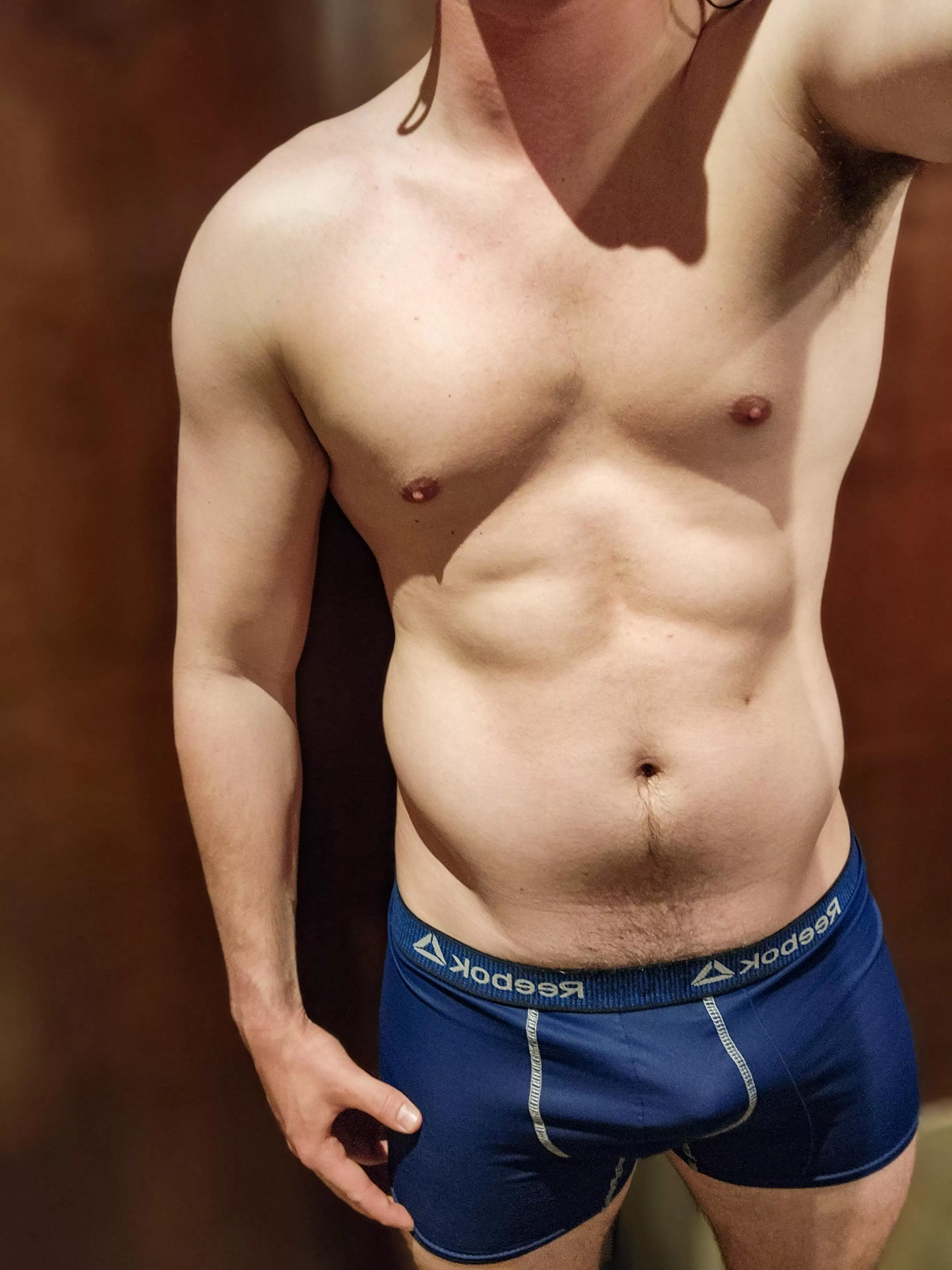 A bit of a tight fit. Just the way I like. posted by PartyOfTwoUnderwear