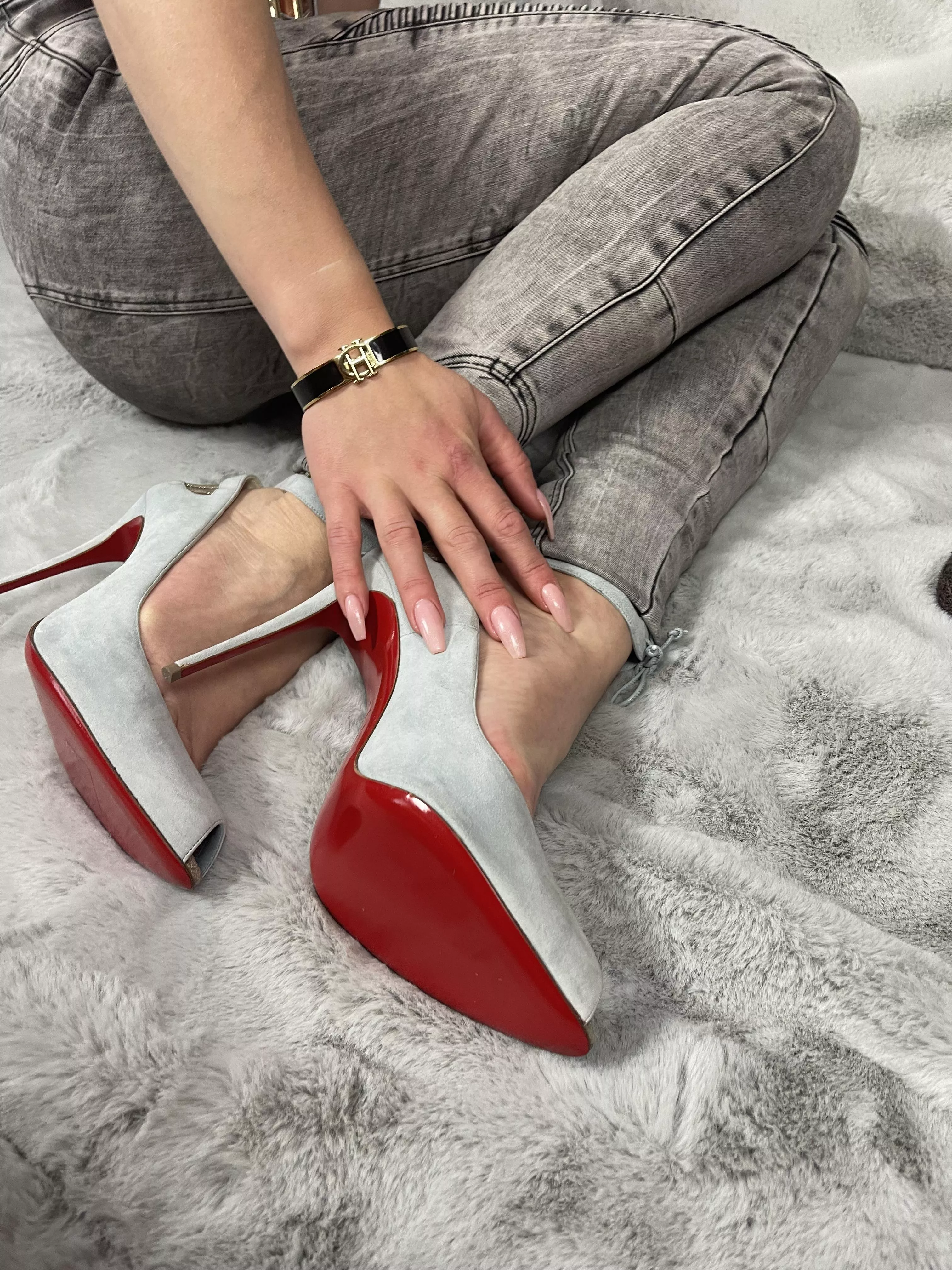 A bit of Louboutin on a Saturday posted by Blondes_AreFun