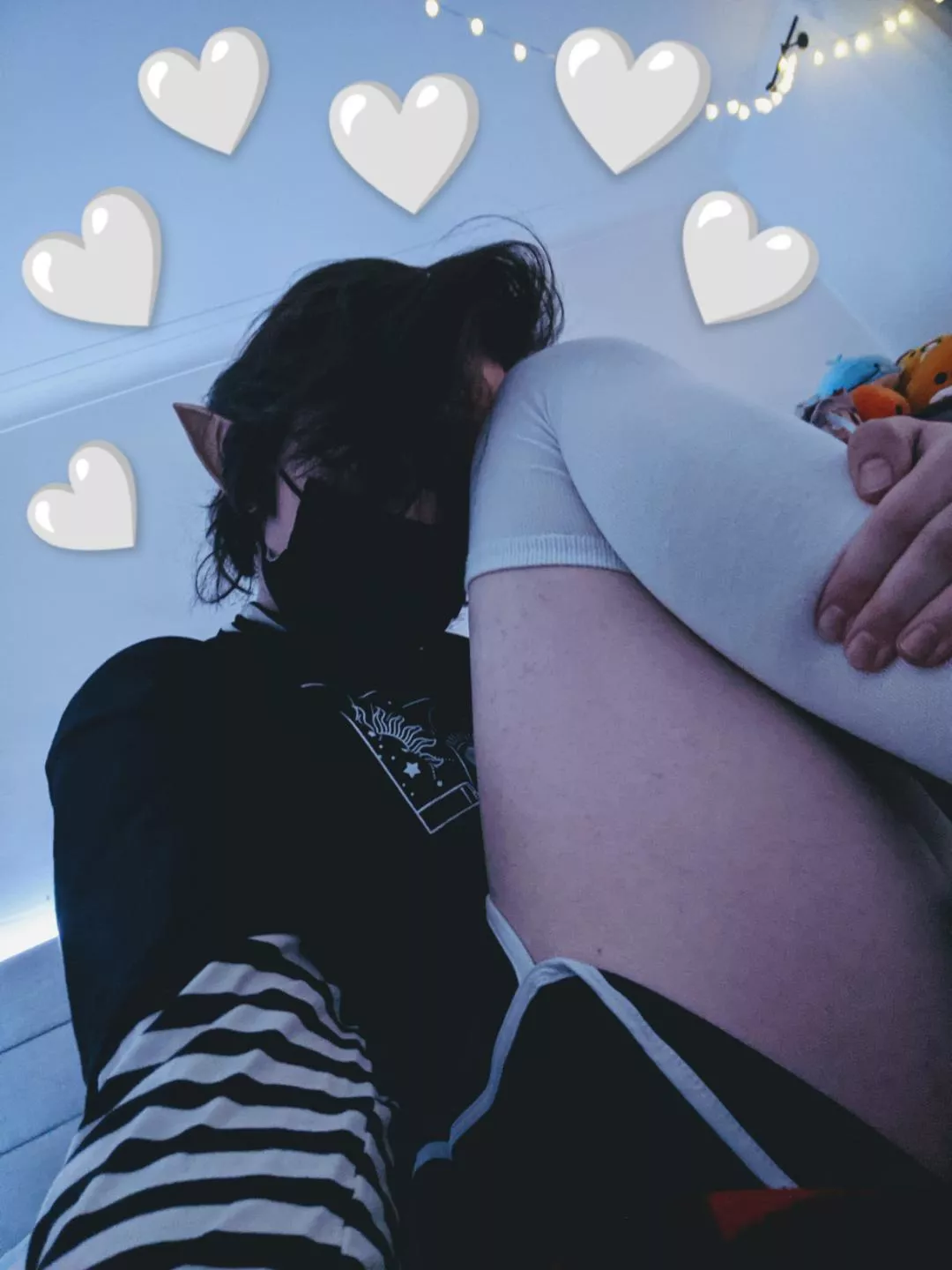 A bit shy more shy today 🤍✨ posted by mushyxx