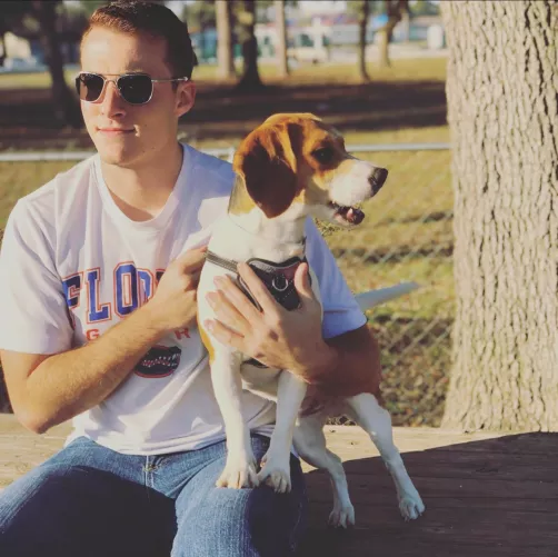 A boy and his dog by Good_Independence734