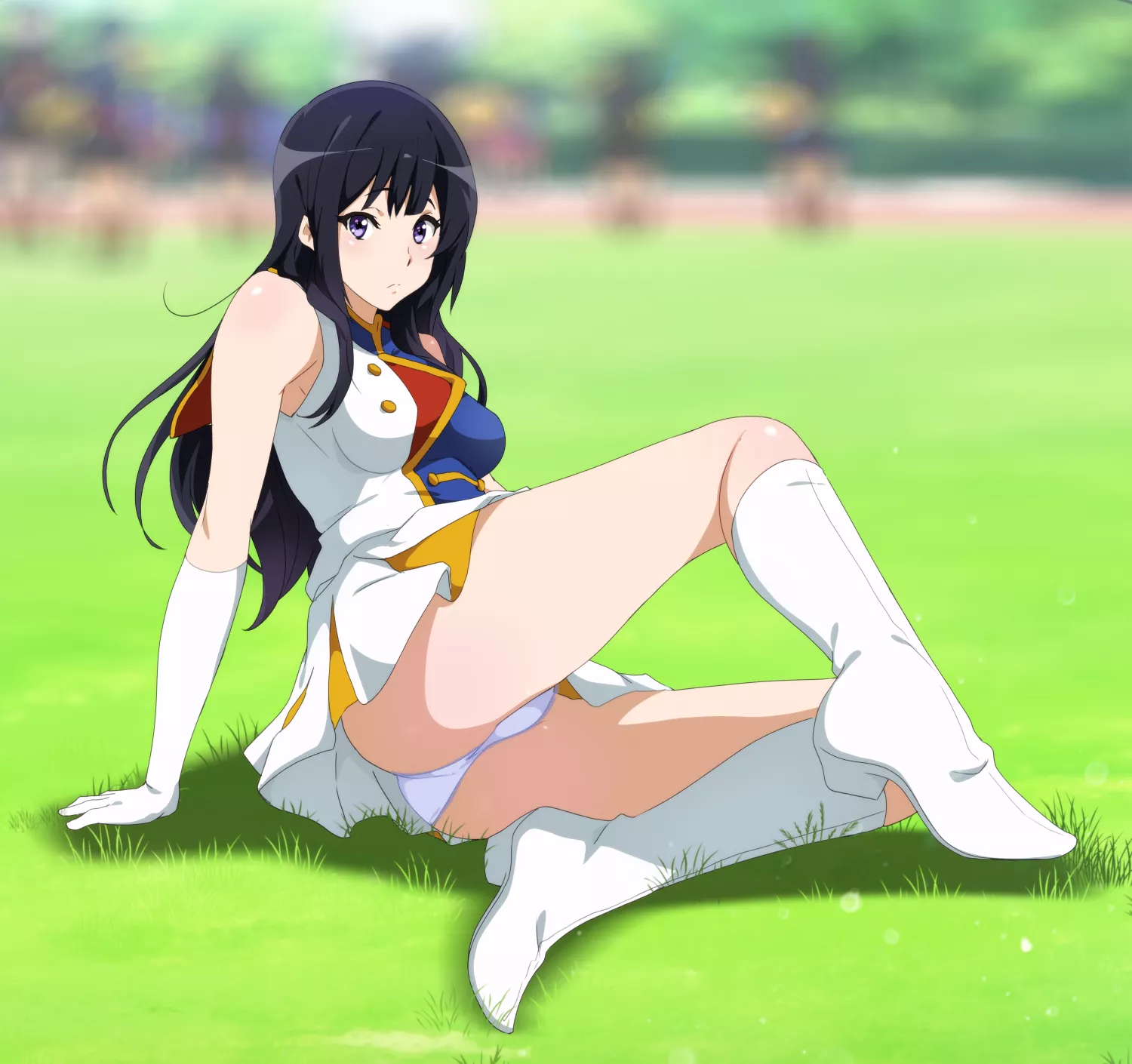A break on the grass. [Hibike! Euphonium] posted by chilidirigible