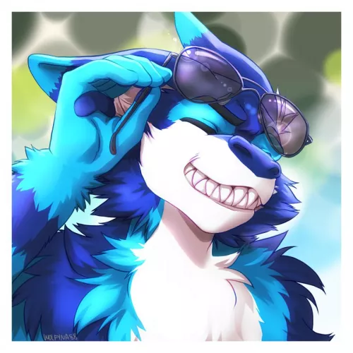 A commission I did of this stylish boy! ^u^ (art by me, @wolfyna88) by wolfyna88