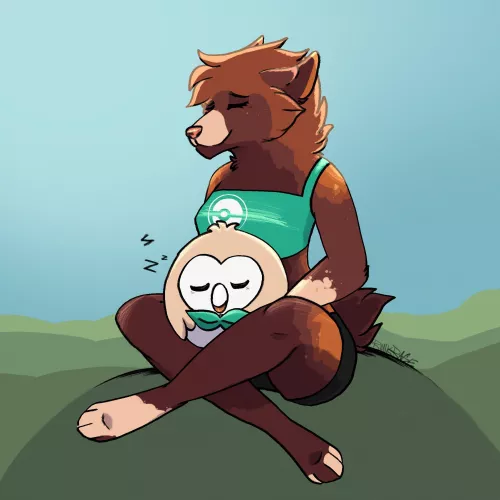 🌿A cozy nap☀️ by Runic_Rage