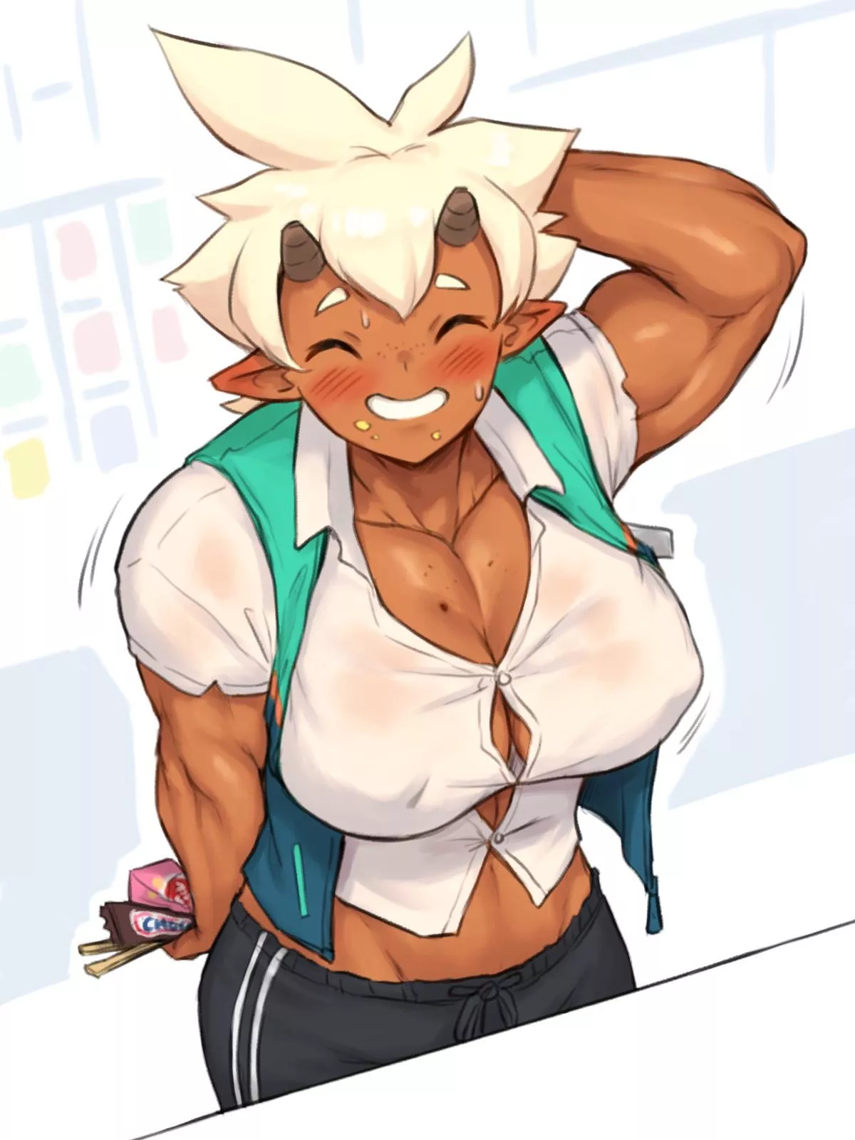 A Cute Oni with nothing to hide...(@NestkeeperArt) posted by TheTMoneyMan