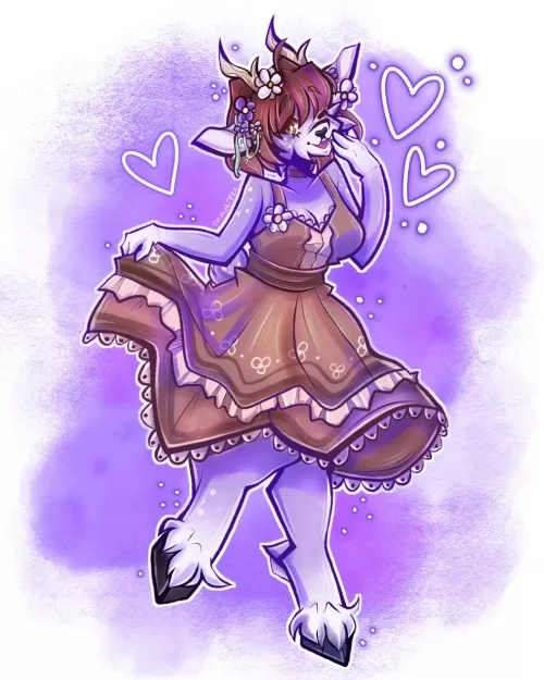 A cutie doe! art by me (@makakitten on twitter) 🥰💖 by makakitten01998